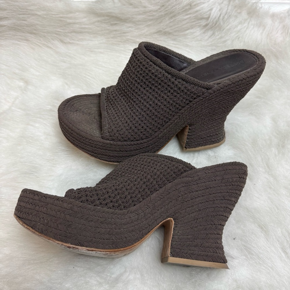 Bottega Veneta Knit Wedge Mule Heels - Picture 8 of 12